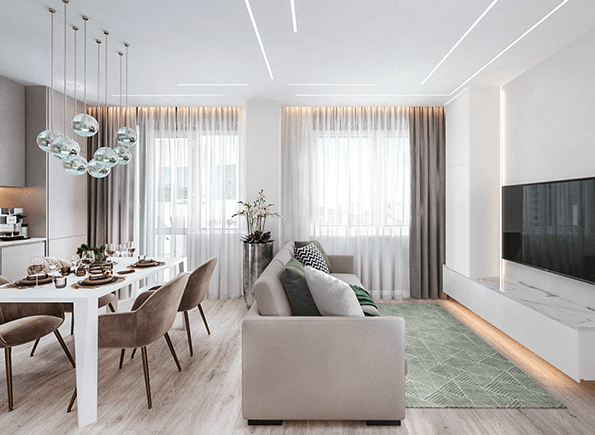 Світлова лінія у натяжній стелі