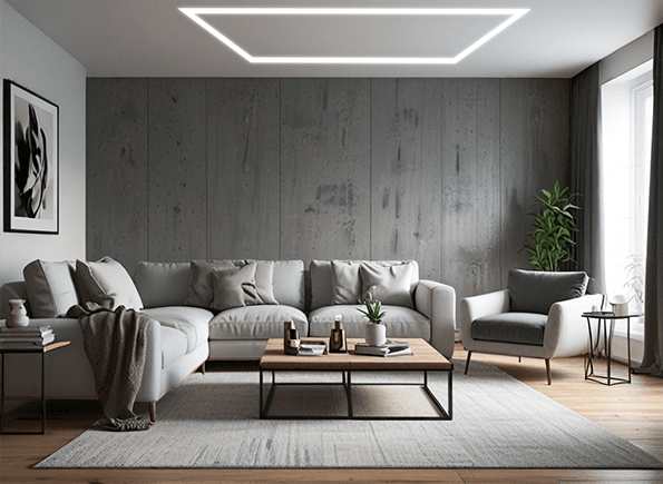 Світлові лінії натяжна стеля