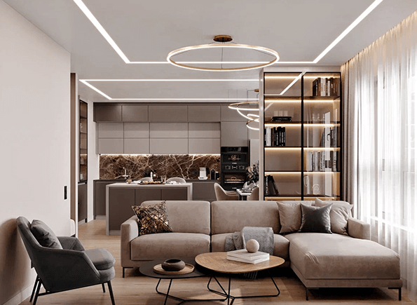 Стелі зі світловими лініями